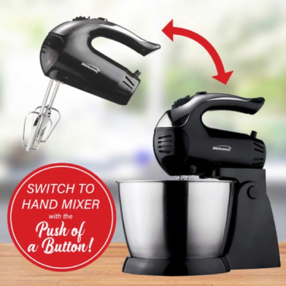 BRENTWOOD SM-1153 5-SPEED + TURBO STAND MIXER, BLACK - Picture 3 of 12